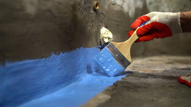 Commercial Exterior Waterproofing project at a Howell, NJ business property by SJ Waterproofing Pros